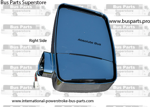 Velvac Bus & RV Side View Mirror Right Side Chrome Heated Remote. Integrated Mirror Head. Mirror Head Only. Shuttle Bus Mirror. 2003 and Up. Ford Econoline