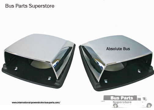 Bus Hood Vent, Chrome