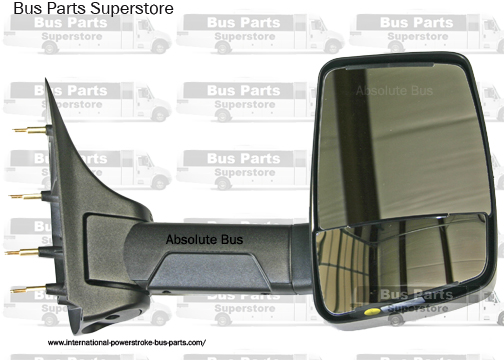 Velvac Bus & RV Side View Mirror Right Side Manual. Integrated Mirror Head. Shuttle Bus Mirror. 2003 and Up. Ford Econoline.