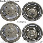 Bus Wheel Simulator Covers 19.5" Ford F550 5 Hole 8 Lug 2003 2004- dually