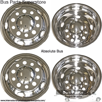 Bus Wheel Simulator Cover 22.5 X 8.5 Under Lug Design 10 Lug 5Hole 38mm lug nut
