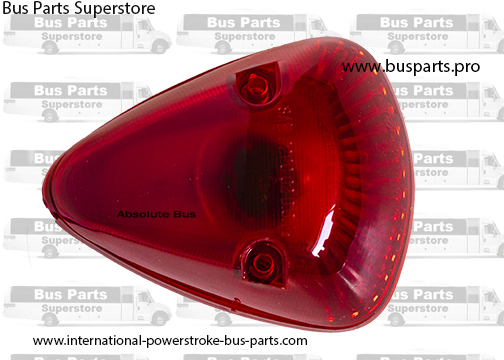 Bus Cab Marker Lamp Red Lens. Incandescent