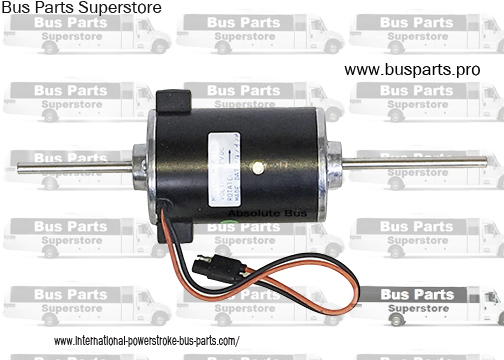 Bus Evaporator blower motor. Dual shaft.