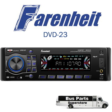 Farenheit DVD-23 in dash AM FM CD DVD player