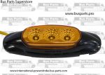 Bus LED Miro-Flex Amber Marker Black Base / Clearance Lamp