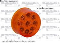 Bus 2� round LED amber marker light with reflector