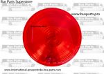 Shuttle Bus 4� Round STOP/TURN/TAIL LIGHTS. Red. Incandescent.