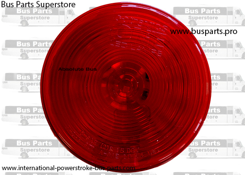 Shuttle Bus 4� Round STOP/TURN/TAIL LIGHTS. Red. LED.