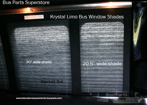 Window shade for Krystal Limo Bus 20.5 in(black)