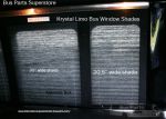 Window shade for Krystal Limo Bus 20.5 in(black)